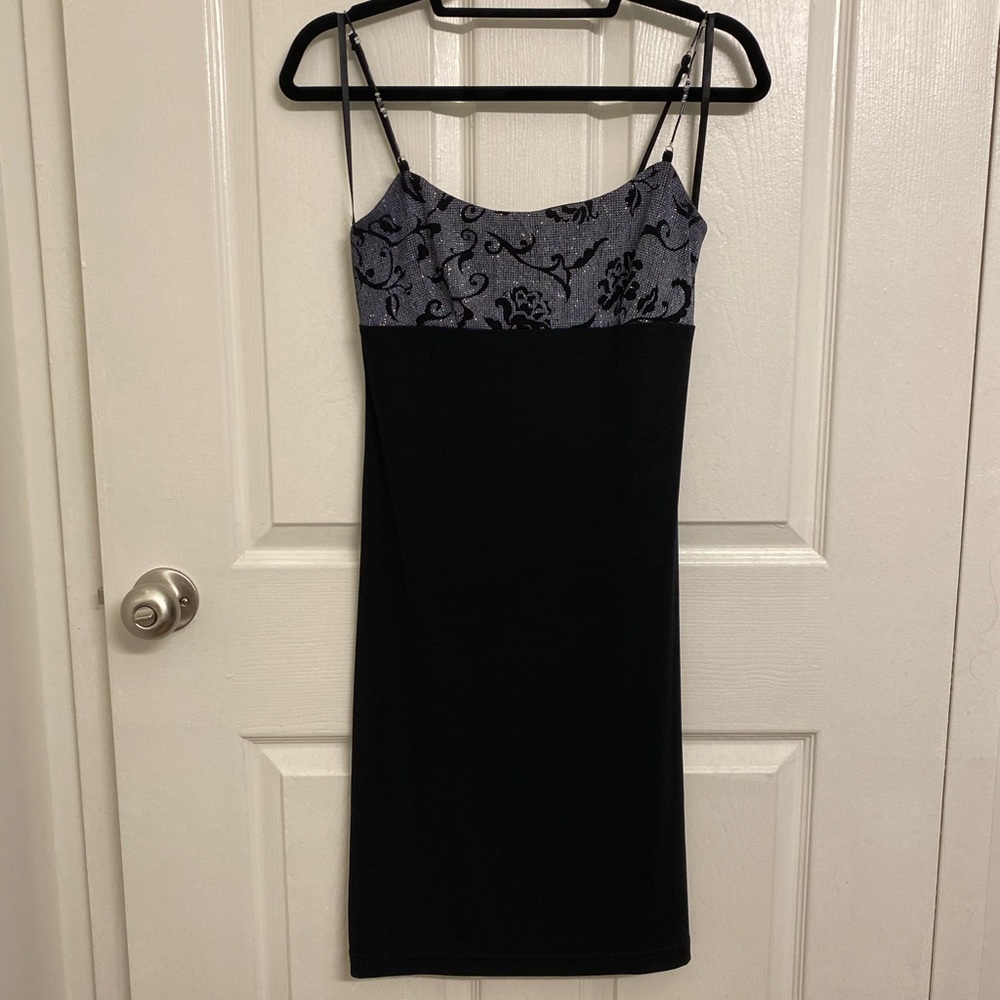 90’s Black Beaded Dress